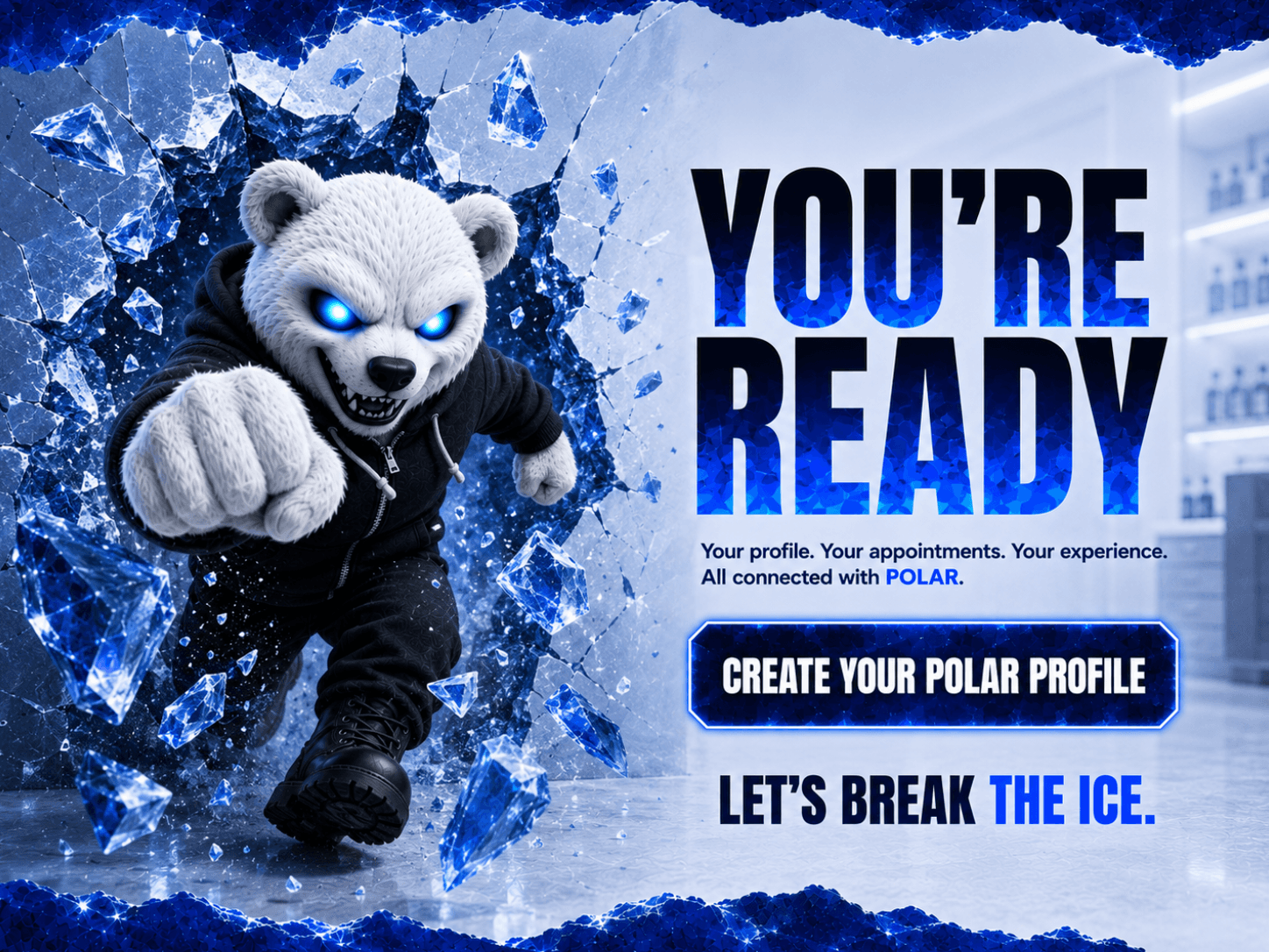 You're ready — create your POLAR profile